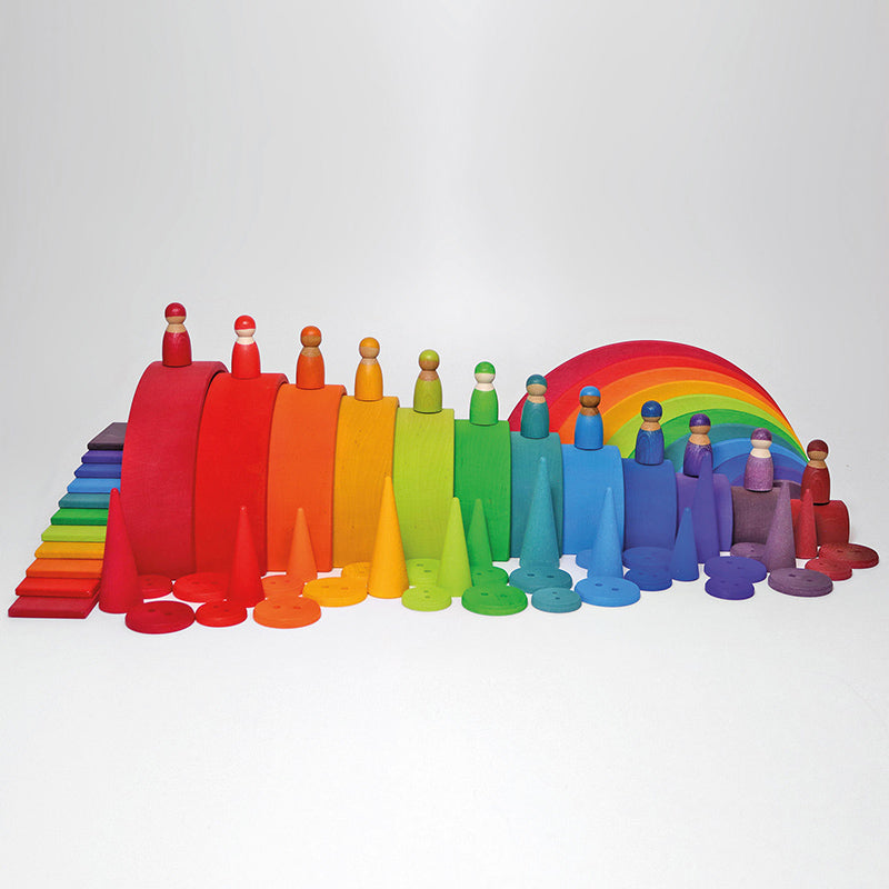 Grimm's Rainbow Wooden Friends 12 Pieces Other