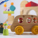 Grimm's Rainbow Wooden Friends 12 Pieces Bus