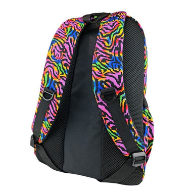 Alimasy Rainbow Zebra Kids Large Backpack Straps