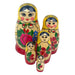 Russian Treasures Semenov Traditional Babushka Dolls 5pc Yellow Scarf 