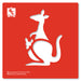 Educational Colours Australian Animals Stencils - Set 1 Kangaroo
