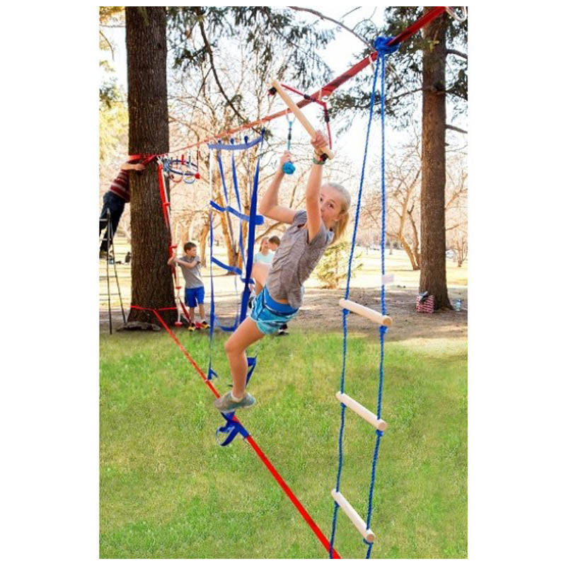 Slackers Ninja Rope Ladder 8' Girl Climbing