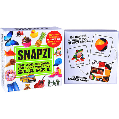 Carma Games Snapzi An add-on for the Game Slapzi Back Packaging