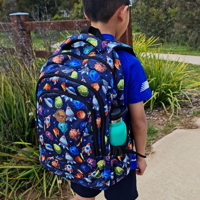 Alimasy Space Kids Large Backpack Oustide