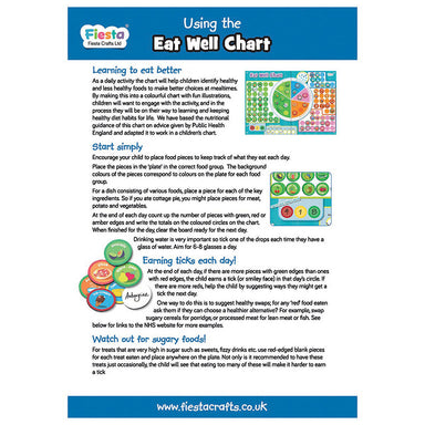 Fiesta Crafts Eat Well Magnetic Chart