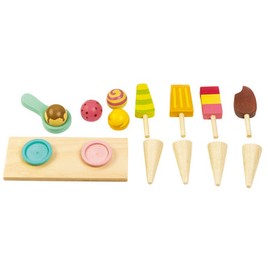 Tender Leaf Toys Push Along Ice Cream Cart Pieces