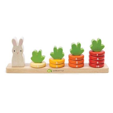 Tender Leaf Toys Counting Carrots Wooden Stacker