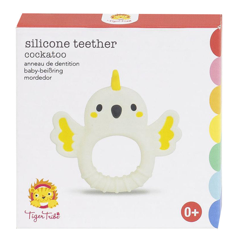 Tiger Tribe Cockatoo Silicone Teether Front Box