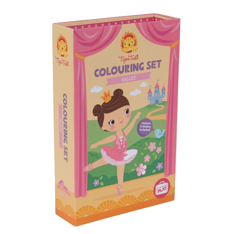 Tiger Tribe Colouring Set Ballet Front Packaging