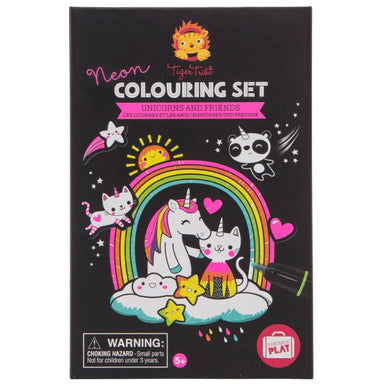 Tiger Tribe Colouring Set Neon Unicorns and Friends