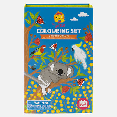 Tiger Tribe Colouring Set Aussie Animals Front