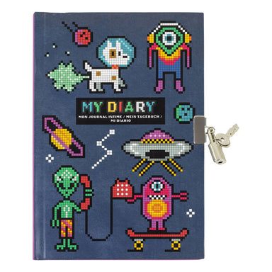 Tiger Tribe Lockable Diary Pixel Space