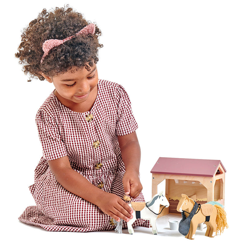 Tender Leaf Toys The Stables Girl Playing