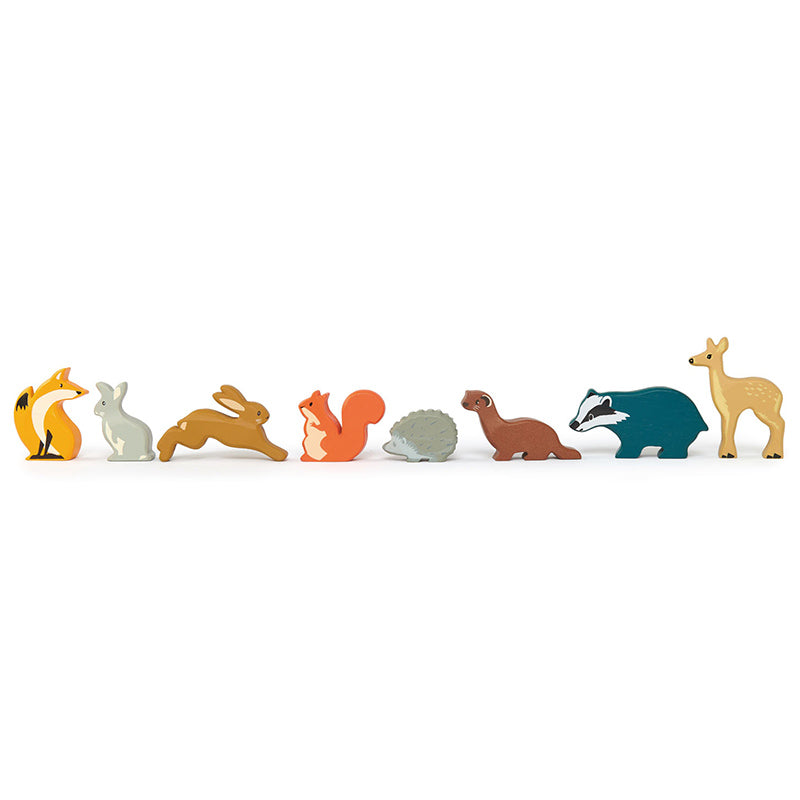 Tender Leaf Toys Wooden Woodland Animals with Display Line