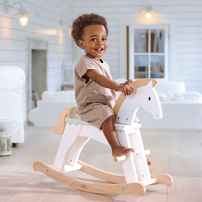 Tender Leaf Toys Lucky Rocking Horse Child Inside