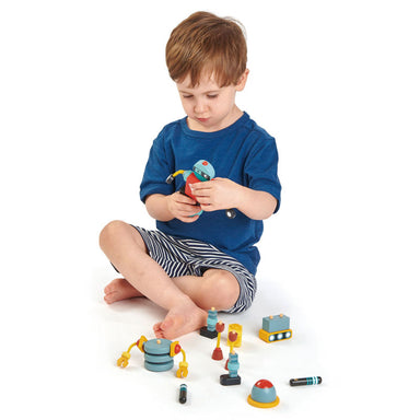 Tender Leaf Toys Flexible Limb Construction Robot Boy