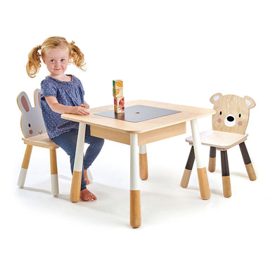 Tender Leaf Toys Forest Wooden Table & 2 Chairs Girl