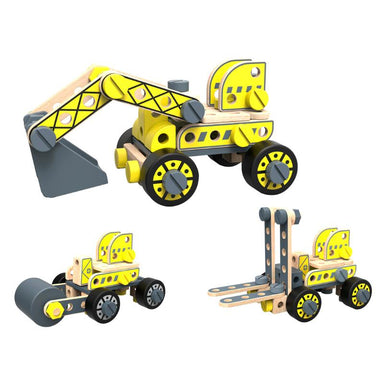 Tooky Toy DIY Forklift & Excavator