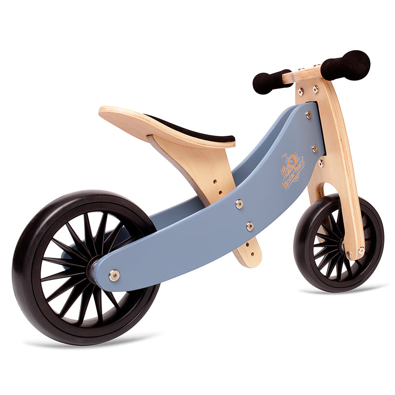 Artiwood Tiny Tot PLUS - Slate Blue 2-in-1 Balance Bike and Trike 2 Wheel