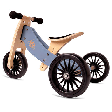 Artiwood Tiny Tot PLUS - Slate Blue 2-in-1 Balance Bike and Trike