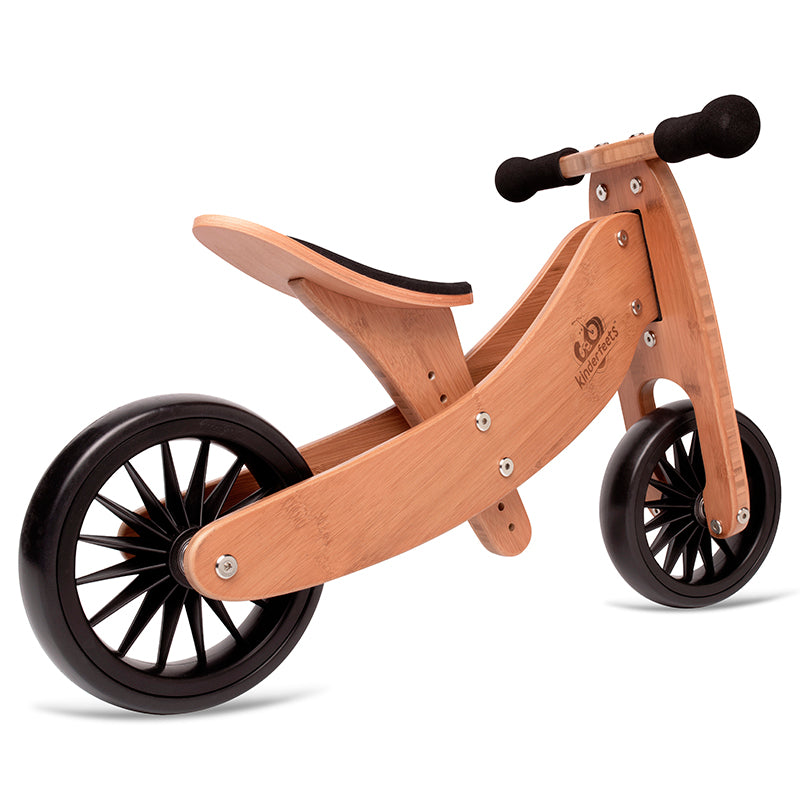 Artiwood Tiny Tot PLUS Bamboo 2-in-1 Balance Bike and Trike 2 wheel