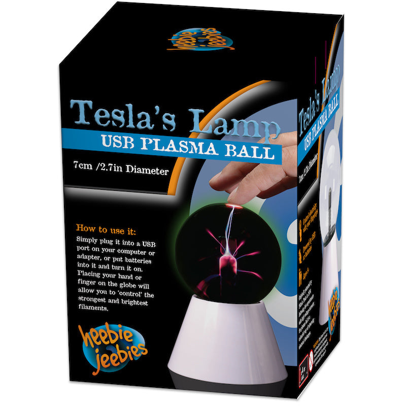 Heebie Jeebies Tesla's Lamp USB Plasma Ball Packaging