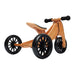 Kinderfeets Tiny Tot Bamboo 2-in-1 Balance Bike and Tricycle Trike