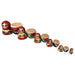 Russian Treasures Kirov Red Traditional Babushka Dolls 6pc Pieces