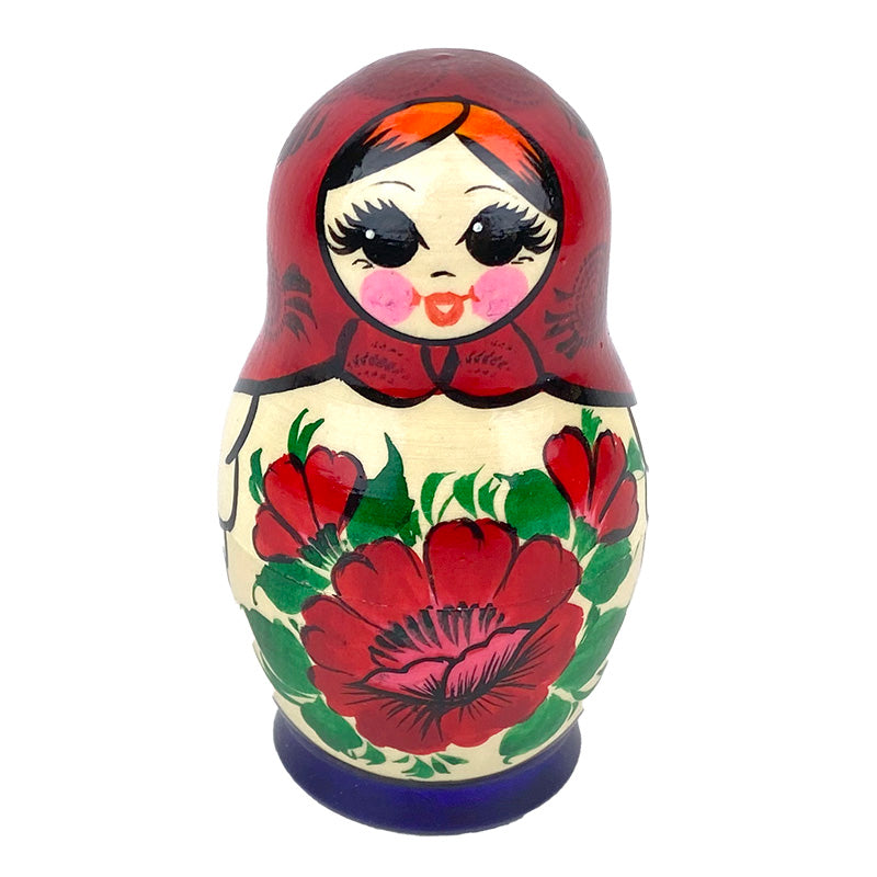 Russian Treasures Kirov Red Traditional Babushka Dolls 6pc 1