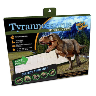 Heebie Jeebies Tyrannosaurus Dinosaur 3D Wood Kit Packaging