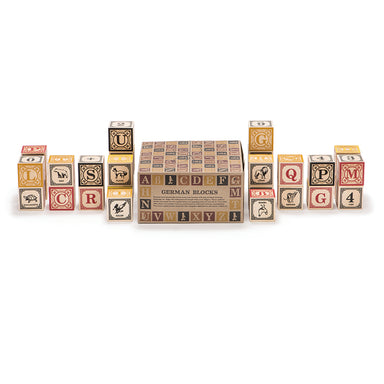 Uncle Goose German Wooden Alphabet Blocks Packaging