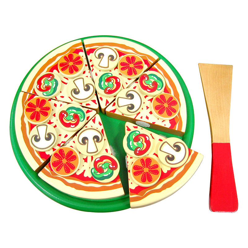 Viga Pizza with Topping Wooden Play Food