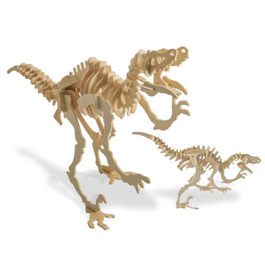Velociraptor Dinosaur 3D Wood Kit