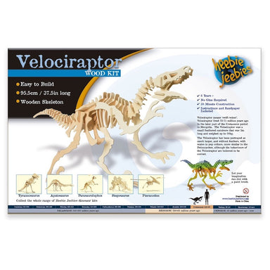 Velociraptor Dinosaur 3D Wood Kit 2