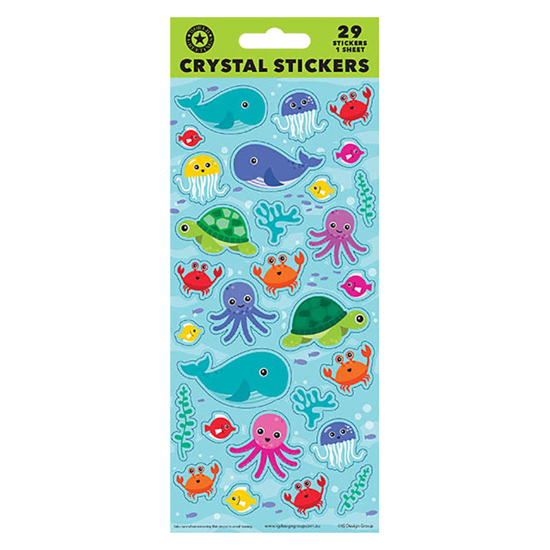 Ocean Friends Crystal Sticker Sheet