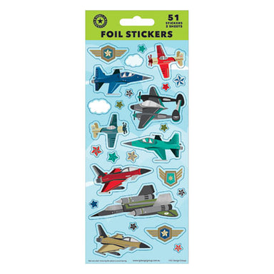 Fighter Planes Foil Sticker Sheets