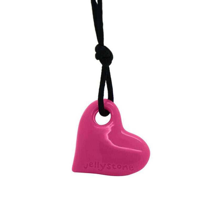 Jellystone Designs Heart Chew Necklace - Pink