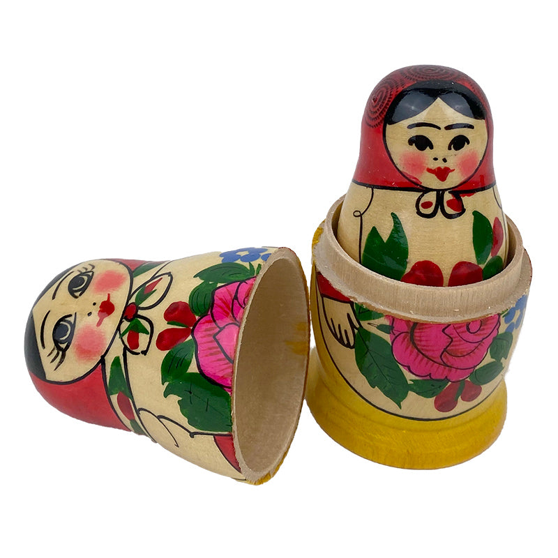 Russian Treasures Semenov Traditional Babushka Dolls 5pc 3