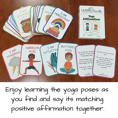 Learn Naturally Yoga Affirmations Cards
