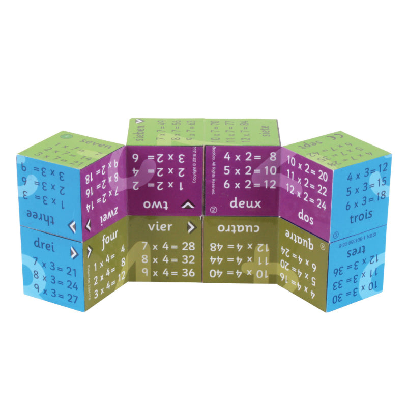 Zoobookoo Cube Book Multiplication Tables 3