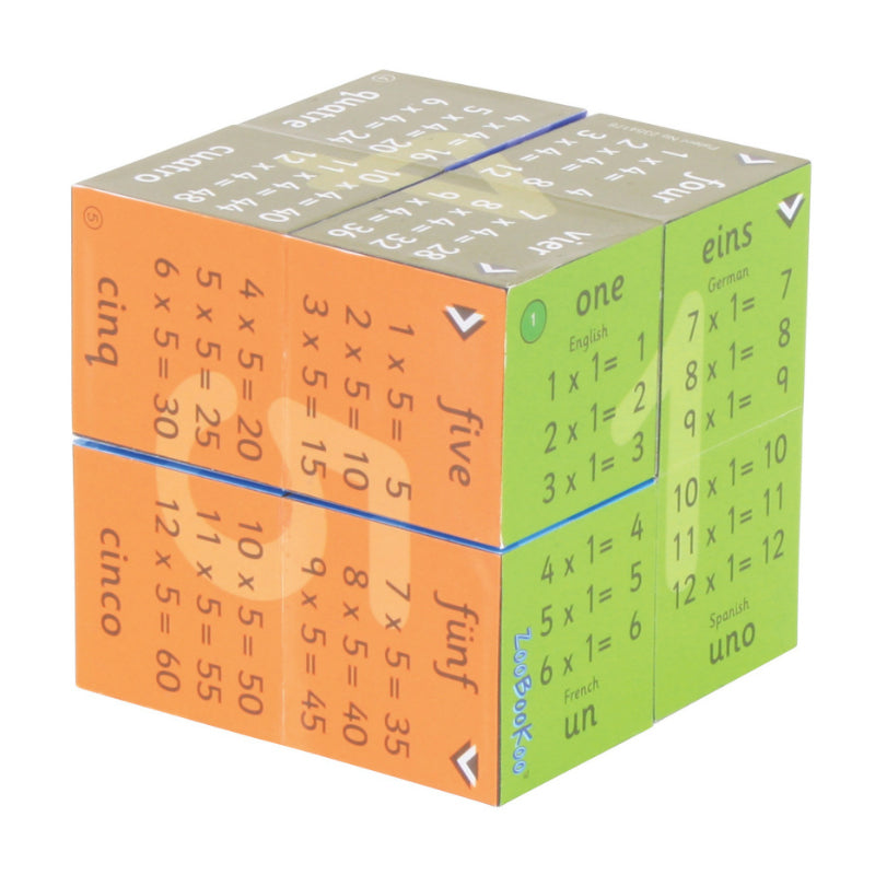 Zoobookoo Cube Book Multiplication Tables 5