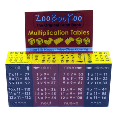 Zoobookoo Cube Book Multiplication Tables Packaging