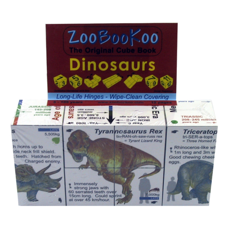 Zoobookoo Cube Book Dinosaurs Packaging