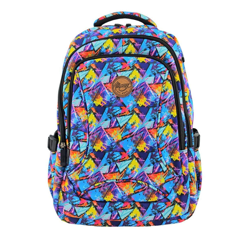 Alimasy Abstract Turquoise Kids Large Backpack