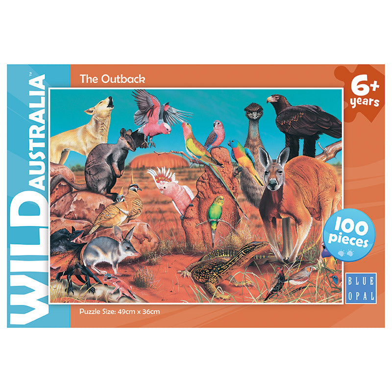 Blue Opal Wild Australia The Outback Puzzle 100pc Front Cover