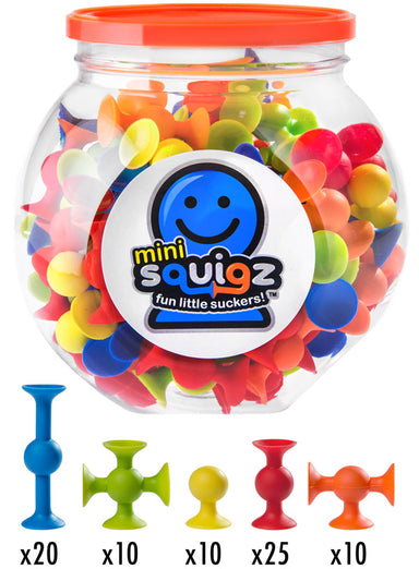 Fat Brain Toy Co Mini Squigz Construction 75-piece Pack 2Fat Brain Toys Mini Squigz Construction 75 piece Pack Pieces