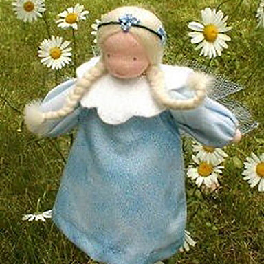 Evi Doll Small Blue Fairy Girl Waldorf Doll