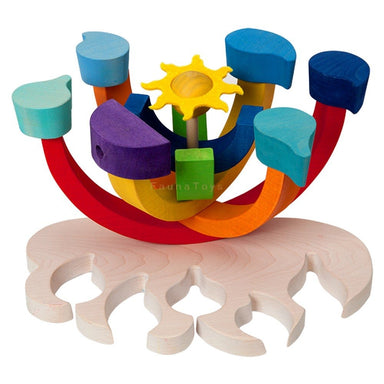 Fauna Wooden Stacker Rainbow Playset 2