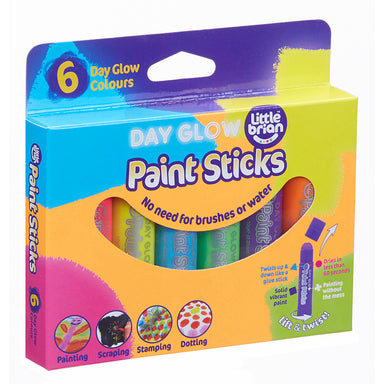 Little Brian Paint Sticks Day Glow 6 Pack