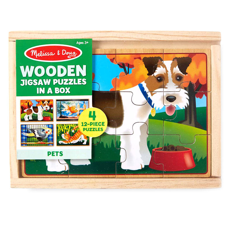 Melissa & Doug Pets Jigsaw Puzzles in a Box Cover